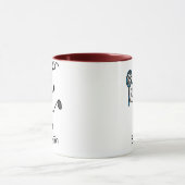 Basic Male Stick Figuur Badminton Mok (Midden)