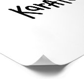 Basic Male Stick Figuur Karate T-shirts en cadeaut Poster (Hoek)