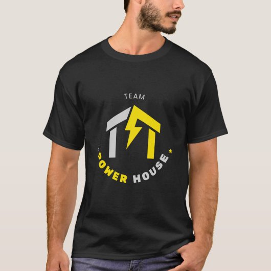 Basic Mannen Power House TShirt (Voorkant)