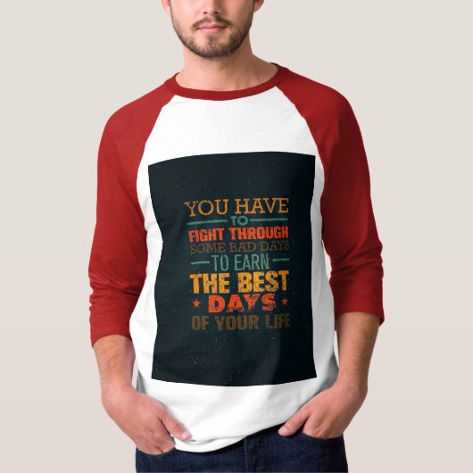 Basic Mannen verkocht Rangal 3/4 Sleeve T-shirt (Voorkant)