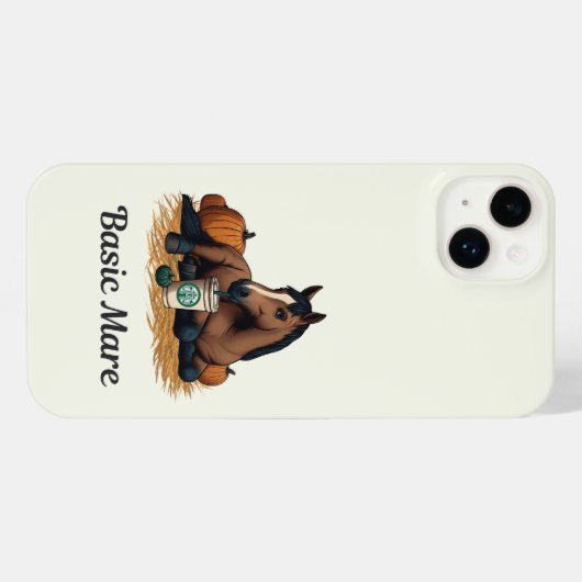 Basic Mare Telefoonhoes | Leuke herfstcadeau voor  iPhone Hoesje (Achterkant horizontaal)
