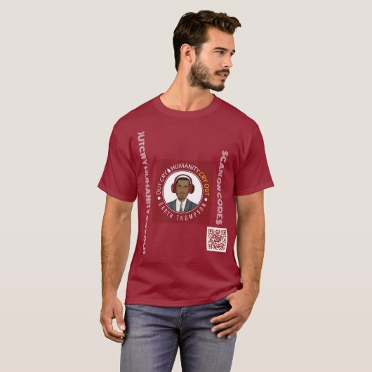 BASIC MAROON T-SHIRT (Voorkant volledig)