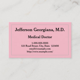Basic Medical Doctor Visitekaartje