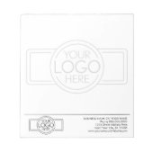 Basic met Business Logo Watermerk op achtergrond Notitieblok (Voorkant)