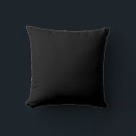 Basic Minimaal Solid Black Kussen<br><div class="desc">Welk type kussen heb je nodig om te creëer? Een fotokussen? Een verjaardagskussen? Heb je een kussen nodig voor een nieuw huis? Een logo kussen om het woord te verspreiden & uw merk te promoten. Begin met een basic, minimaal zwart kussen en creëer iets geweldigs. Voeg een lichtgekleurde tekst, foto...</div>