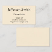 Basic, minimalistisch, Classy Visitekaartje (Voorkant / Achterkant)