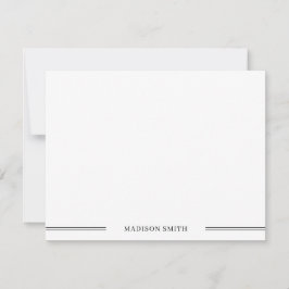 Basic - Minimalistisch zwart-wit Notitiekaartje