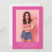 BASIC MINIMALISTISCHE FOTO AFSTUDEREN AANKONDIGING (Voorkant)