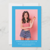 BASIC MINIMALISTISCHE FOTO AFSTUDEREN AANKONDIGING (Voorkant)