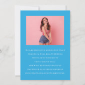 BASIC MINIMALISTISCHE FOTO AFSTUDEREN AANKONDIGING (Achterkant)