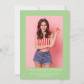 BASIC MINIMALISTISCHE FOTO AFSTUDEREN AANKONDIGING (Voorkant)