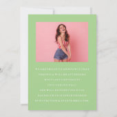 BASIC MINIMALISTISCHE FOTO AFSTUDEREN AANKONDIGING (Achterkant)