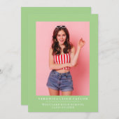 BASIC MINIMALISTISCHE FOTO AFSTUDEREN AANKONDIGING (Voorkant / Achterkant)