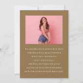 BASIC MINIMALISTISCHE FOTO AFSTUDEREN AANKONDIGING (Achterkant)