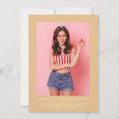 BASIC MINIMALISTISCHE FOTO AFSTUDEREN AANKONDIGING (Voorkant)