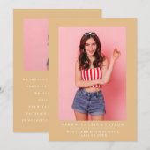 BASIC MINIMALISTISCHE FOTO AFSTUDEREN AANKONDIGING (Voorkant / Achterkant)