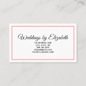 Basic Misty Roos Monogram Letter Professional Visitekaartje (Achterkant)