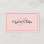 Basic Misty Roos Monogram Letter Professional Visitekaartje (Voorkant)