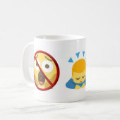 Basic Mug Emoji: No Fear, Bow Down, Pray Koffiemok (Voorkant links)