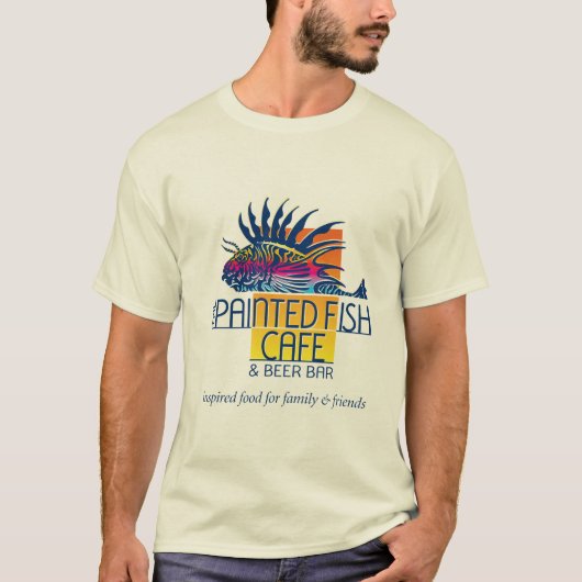 Basic Natural T-shirt met PFC logo (Voorkant)