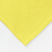 Basic One Color Lemon Yellow Fleece Deken (Hoek)