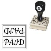 Basic "PAID" Rubberstempel (Gestempeld)
