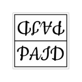 Basic "PAID" Rubberstempel (Afrduk)