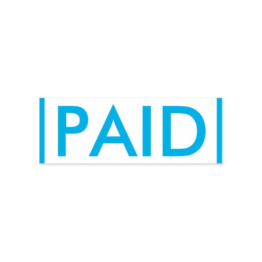 Basic "PAID" Rubberstempel Zelfinktende Stempel (Design)