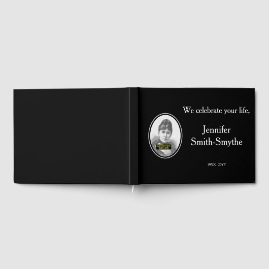 Basic & Plain Funeral/Memorial Guestbook Gastenboek (Volledig)