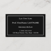 Basic & Plain Lawyer Visitekaartje (Voorkant)