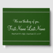 Basic & Plain Memorial Gastenboek (Voorkant)