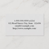 Basic Podiatrist Visitekaartje (Achterkant)