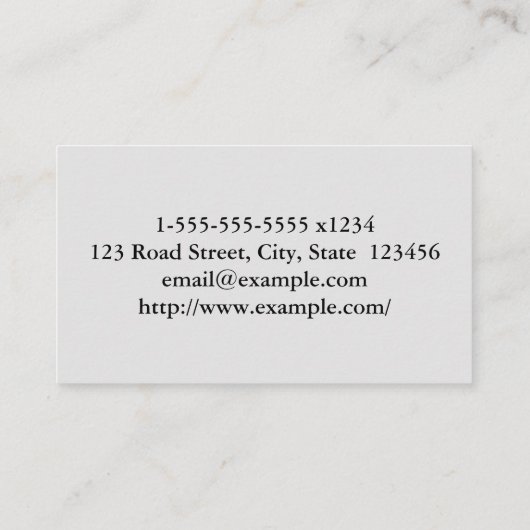 Basic Podiatrist Visitekaartje (Achterkant)