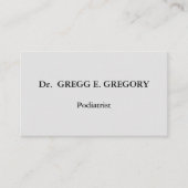 Basic Podiatrist Visitekaartje (Voorkant)