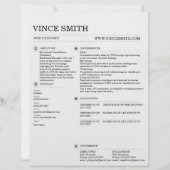 Basic Professional Resume Template Design Trendy 1 Briefhoofd (Voorkant)