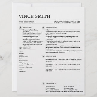 Basic Professional Resume Template Design Trendy 1 Briefhoofd