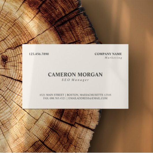 Basic Professional Visitekaartje