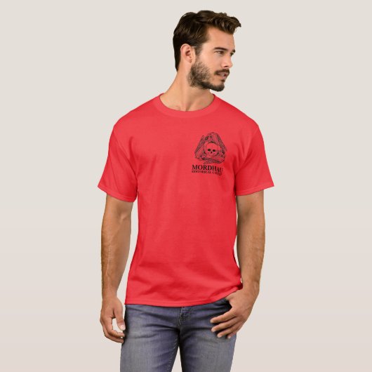 Basic Red Mordhau Historische Combat Shirt (Voorkant volledig)