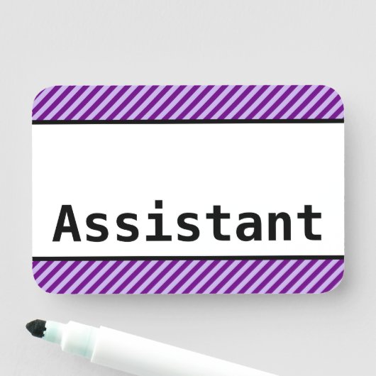 Basic, Respectable "Assistant"-naamtag Naamplaatje (In situ)