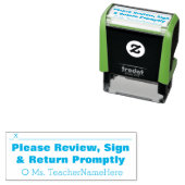 Basic: Review, gebarentaal en retourvlucht snel Zelfinktende Stempel (In situ)