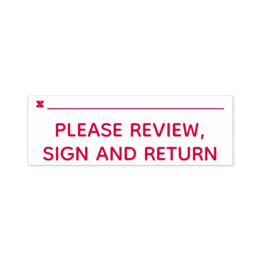 Basic: review, teken en retournering zelfinktende stempel (Design)