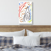 Basic ribbon art by RRW 2026 Canvas Afdruk (Insitu (Slaapkamer))