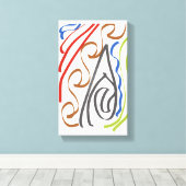 Basic ribbon art by RRW 2026 Canvas Afdruk (Insitu (Houten vloer))