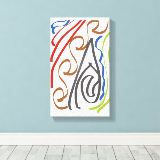 Basic ribbon art by RRW 2026 Canvas Afdruk (Insitu (Houten vloer))