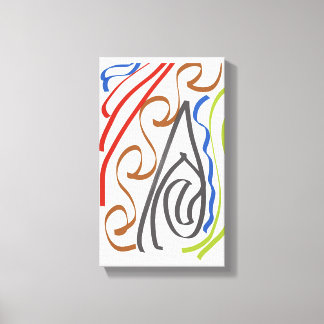 Basic ribbon art by RRW 2026 Canvas Afdruk