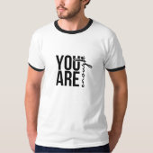 Basic Ringer T-shirt voor mannen (Voorkant)