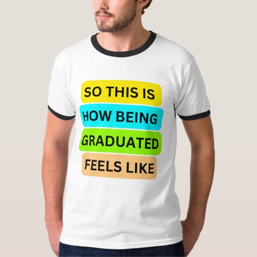 Basic Ringer T-Shirt wit en zwart SO_THIS_IS_HO (Voorkant)