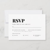 Basic RSVP-kaart RSVP Kaartje (Voorkant)