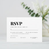 Basic RSVP-kaart RSVP Kaartje (Staand voorkant)