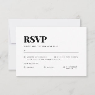 Basic RSVP-kaart RSVP Kaartje